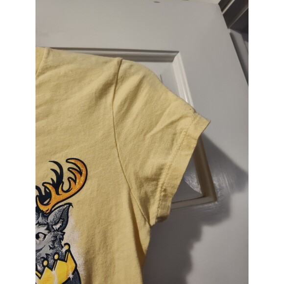 TeeFury Game of Thrones DANCING SIGILS HOUSE ANIMALS Size Small Yellow - Picture 7 of 11